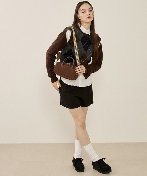 LeSportsac(レスポートサック)の「TOP HANDLE WIDE BAG ネイチャーグロウ(ショルダーバッグ・レディース・ブラウン・FREE)」の3枚目の写真