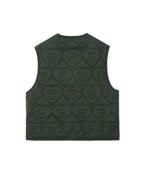 A BATHING APE（アベイシングエイプ）の「HEART QUILTED ARMY LINER VEST（その他アウター・レディース・ネイビー/オリーブ/アイボリー・SMALL/X-SMALL）」の5枚目の写真