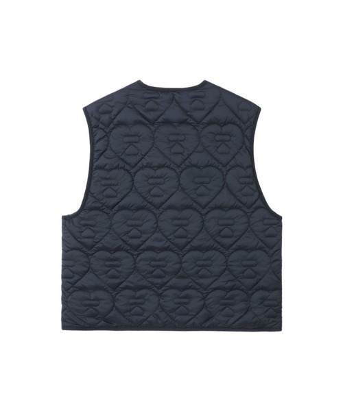 A BATHING APE（アベイシングエイプ）の「HEART QUILTED ARMY LINER VEST（その他アウター・レディース・ネイビー/オリーブ/アイボリー・SMALL/X-SMALL）」の6枚目の写真