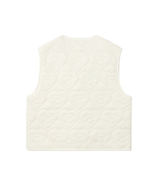 A BATHING APE（アベイシングエイプ）の「HEART QUILTED ARMY LINER VEST（その他アウター・レディース・ネイビー/オリーブ/アイボリー・SMALL/X-SMALL）」の4枚目の写真