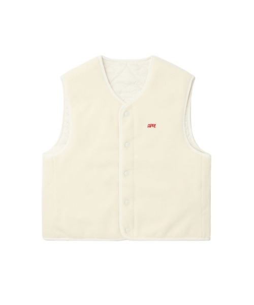 A BATHING APE（アベイシングエイプ）の「HEART QUILTED ARMY LINER VEST（その他アウター・レディース・ネイビー/オリーブ/アイボリー・SMALL/X-SMALL）」の7枚目の写真