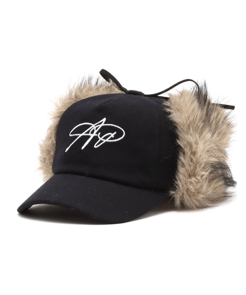 atmos pink（アトモスピンク）の「atmos pink Faux Fur Ear Cap / アトモス ピンク フォー ファー イヤー キャップ（キャップ・レディース・ネイビー/グレー・FREE）」の2枚目の写真