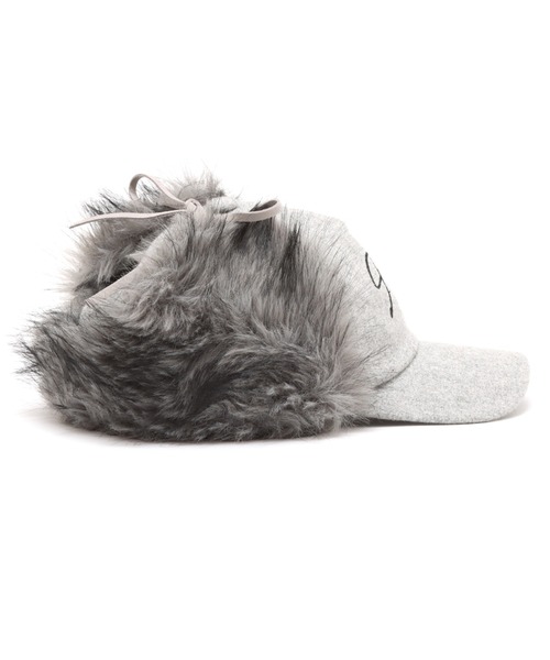 atmos pink（アトモスピンク）の「atmos pink Faux Fur Ear Cap / アトモス ピンク フォー ファー イヤー キャップ（キャップ・レディース・ネイビー/グレー・FREE）」の4枚目の写真