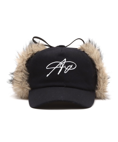 atmos pink（アトモスピンク）の「atmos pink Faux Fur Ear Cap / アトモス ピンク フォー ファー イヤー キャップ（キャップ・レディース・ネイビー/グレー・FREE）」の7枚目の写真