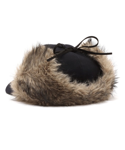 atmos pink（アトモスピンク）の「atmos pink Faux Fur Ear Cap / アトモス ピンク フォー ファー イヤー キャップ（キャップ・レディース・ネイビー/グレー・FREE）」の9枚目の写真
