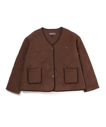 Eddie Bauer（エディーバウアー）の「カラーレス キルト ジャケット（ノーカラージャケット）」