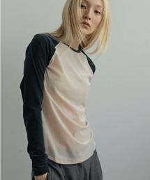 anuke | Sheervelour Baseball T-shirts(Tシャツ/カットソー)