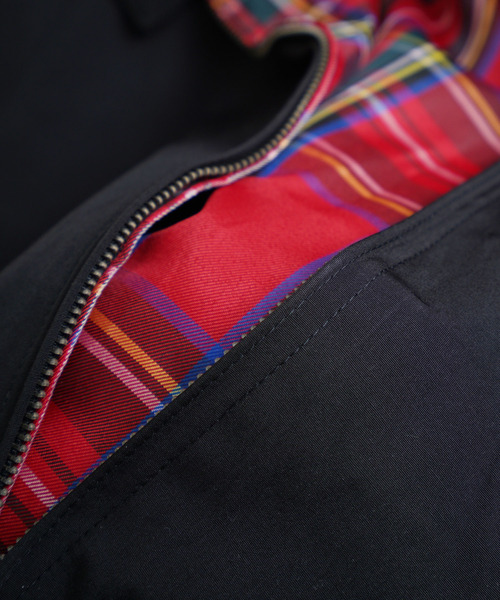 ZIP FIVE（ジップファイブ）の「老舗英国ブランド ハリントンジャケット スイングトップ ブルゾン（ブルゾン・メンズ・ブラック/ネイビー系・SMALL/X-LARGE/LARGE/MEDIUM）」の4枚目の写真