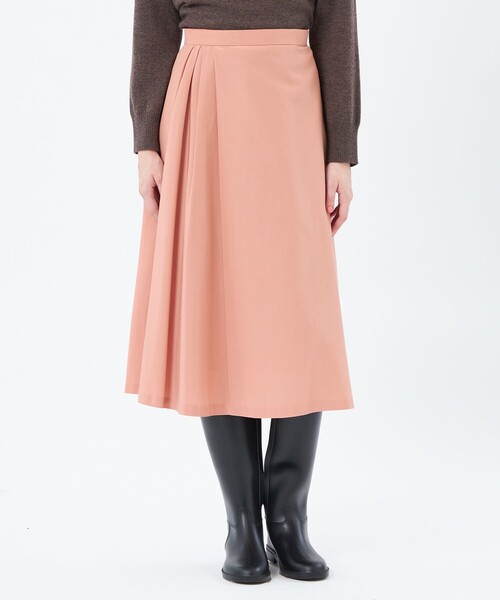 MACKINTOSH PHILOSOPHY(マッキントッシュ フィロソフィー)の「グロッシーサイドドレープスカート(スカート・レディース・ピンク系その他3/ブラック/グリーン系その他4・36/38)」の3枚目の写真