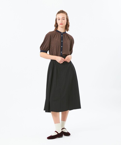MACKINTOSH PHILOSOPHY(マッキントッシュ フィロソフィー)の「グロッシーサイドドレープスカート(スカート・レディース・ピンク系その他3/ブラック/グリーン系その他4・36/38)」の10枚目の写真