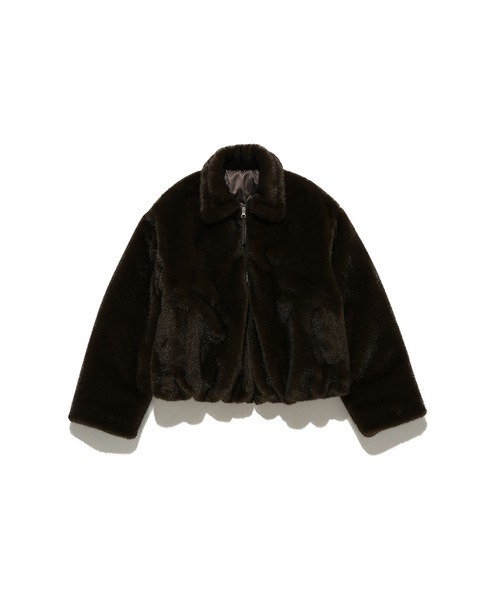 Henon.(ヘノン)の「ECO FUR BLOUSON(ブルゾン・レディース・ダークブラウン・F)」の9枚目の写真