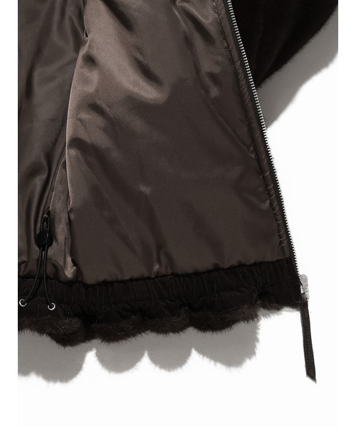 Henon.(ヘノン)の「ECO FUR BLOUSON(ブルゾン・レディース・ダークブラウン・F)」の15枚目の写真