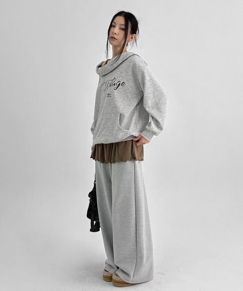 BLACKUP（ブラックアップ）の「[MADE] ディキデンワイドバンディングパンツ（スウェットパンツ・レディース・ブラウン/ブラック/グレー・FREE）」の20枚目の写真