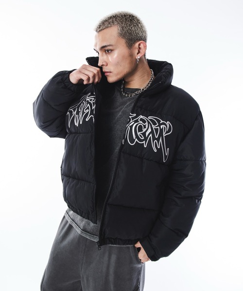 セール】SHORT ROUND/パファーグラフィックブルゾン（ダウンジャケット