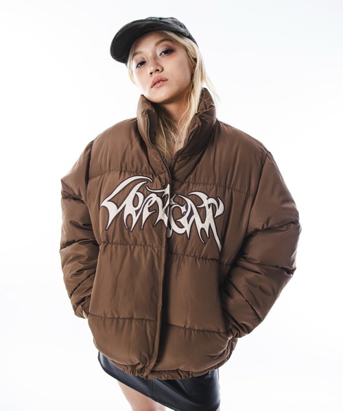 SHORT ROUND(ショートラウンド)の「SHORT ROUND/パファーグラフィックブルゾン(ダウンジャケット/コート・メンズ・ブラック/ブラウン・MEDIUM/LARGE)」の19枚目の写真
