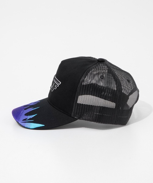 HUF(ハフ)の「HUF EXHAUST TRUCKER ハフ エグゾーストトラッカー キャップ(キャップ・メンズ・ブラウン系1/ブラック・FREE)」の4枚目の写真