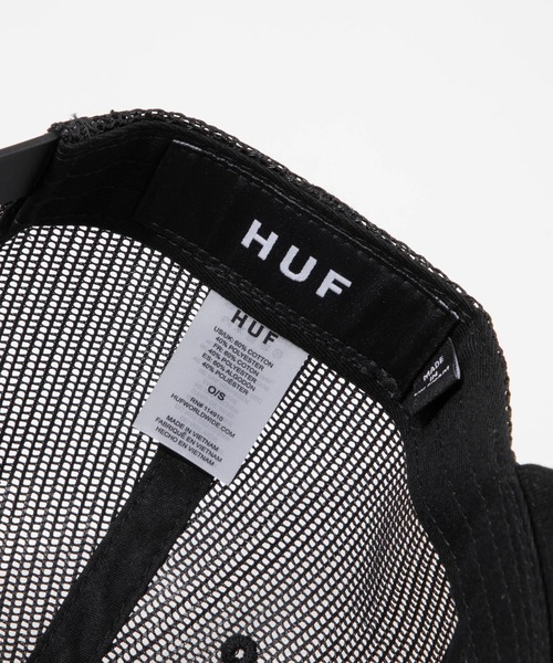 HUF(ハフ)の「HUF EXHAUST TRUCKER ハフ エグゾーストトラッカー キャップ(キャップ・メンズ・ブラウン系1/ブラック・FREE)」の7枚目の写真