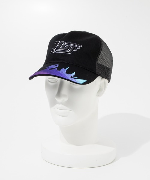 HUF(ハフ)の「HUF EXHAUST TRUCKER ハフ エグゾーストトラッカー キャップ(キャップ・メンズ・ブラウン系1/ブラック・FREE)」の8枚目の写真