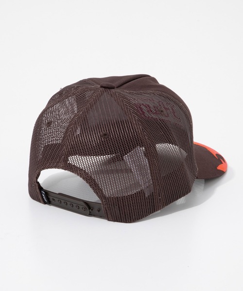 HUF(ハフ)の「HUF EXHAUST TRUCKER ハフ エグゾーストトラッカー キャップ(キャップ・メンズ・ブラウン系1/ブラック・FREE)」の9枚目の写真