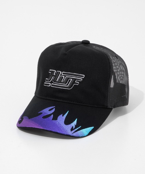 HUF(ハフ)の「HUF EXHAUST TRUCKER ハフ エグゾーストトラッカー キャップ(キャップ・メンズ・ブラウン系1/ブラック・FREE)」の16枚目の写真