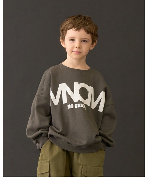 セール】【MNCM】【毛玉バイバイ裏起毛】フロッキープリントビッグ