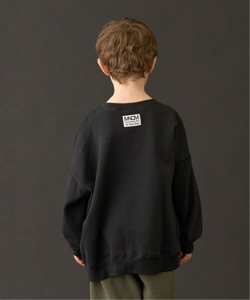 MNCM】【毛玉バイバイ裏起毛】フロッキープリントビッグスウェット