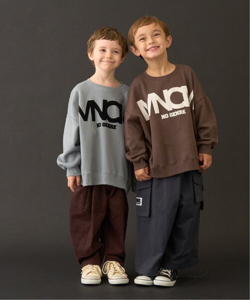 セール】【MNCM】【毛玉バイバイ裏起毛】フロッキープリントビッグ