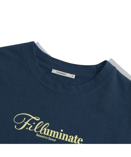 F.ILLUMINATE(フィルミネイト)の「(W)カシーブクロップTシャツ-ネイビー(Tシャツ/カットソー・レディース・その他・FREE)」の4枚目の写真