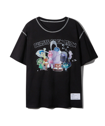 CNVS（ベティ ブープ）の「Inside Out 2 Burst of Emotion Oversized Fit Short Sleeve T-Shirt_Black（Tシャツ/カットソー）」