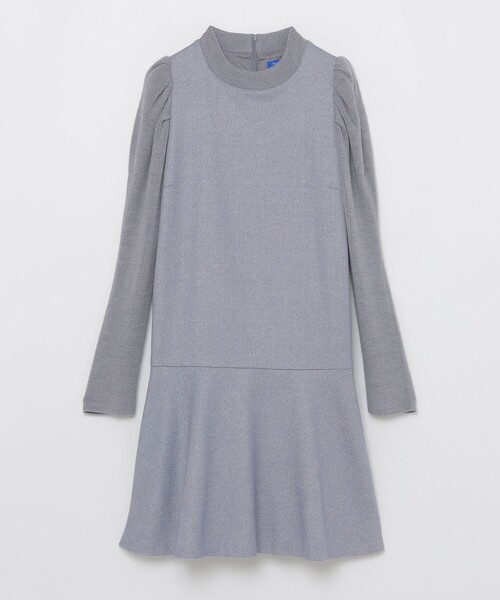 【美品】ブルーレーベルクレストブリッジ　ツイードワンピース ツイードドッキングドレス（ワンピース）｜BLUE LABEL CRESTBRIDGE