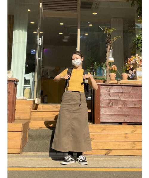 MUSINSA STANDARD WOMAN（ムシンサスタンダードウーマン）の「ウィメンズクルーネッククロップTシャツ[メロウイエロー]（Tシャツ/カットソー・レディース・その他・SMALL）」の6枚目の写真