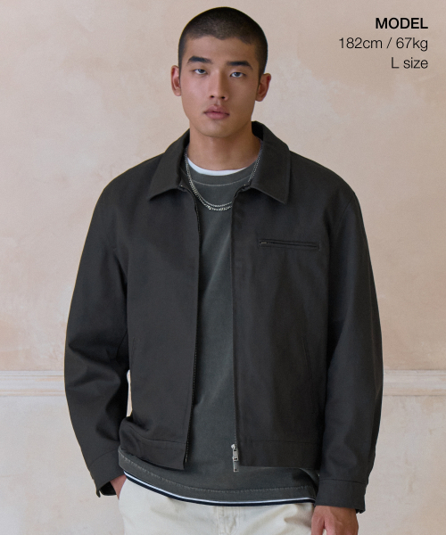 MUSINSA STANDARD（ムシンサスタンダード）の「ヘビーウェイトCPワークジャケット[グレー]（ブルゾン・メンズ・その他・X-LARGE/XX-LARGE/MEDIUM/LARGE）」の2枚目の写真