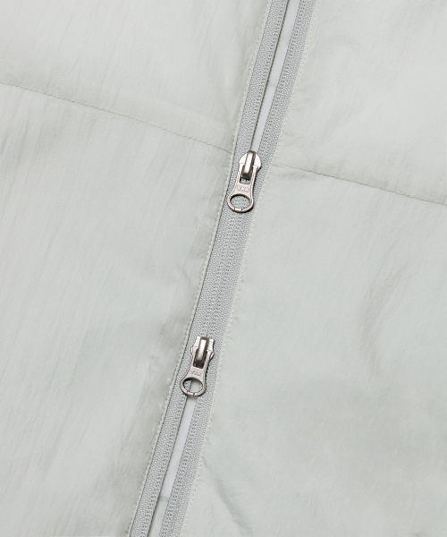 NOMANUAL(NOMANUAL)の「MISTY LIGHT HOODED JACKET - LIGHT GRAY(ダウンジャケット/コート・レディース・その他・X-LARGE/SMALL/MEDIUM/LARGE)」の6枚目の写真