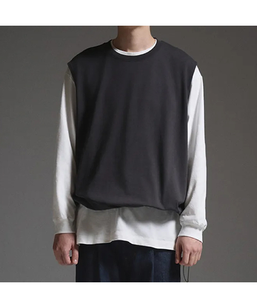 XERO（ゼロ）の「Round Neck String Vest [5 Colors]（ベスト・メンズ・オリーブ/ブラック/ネイビー/チャコール/ライトグレー・MEDIUM/LARGE）」の3枚目の写真