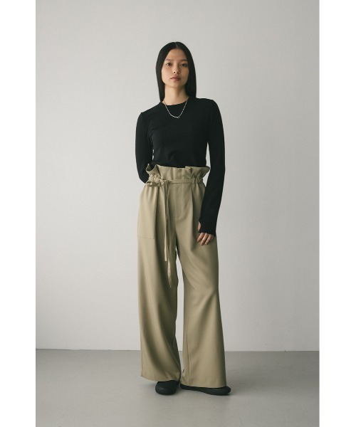 STYLEMIXER(スタイルミキサー)の「フィンガーホールクルーネックニット(ニット/セーター・レディース・ブラック/ブルー/ホワイト/ブラウン・FREE)」の13枚目の写真