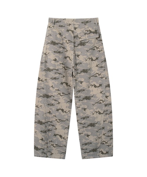 セール】ヴィンテージライク迷彩柄ワイドカーゴパンツ（カーゴパンツ