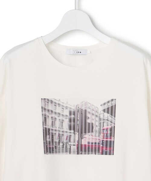 ICB（アイシービー）の「【30th ANNIVERSARY】 LONDONフォトプリント ロングスリーブTシャツ（Tシャツ/カットソー・レディース・アイボリー系・LARGE/X-LARGE）」の6枚目の写真