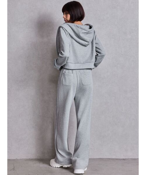 GYDA（ジェイダ）の「GG chain glitter print straightパンツ（スウェットパンツ・レディース・ブラック/グレー・FREE）」の13枚目の写真