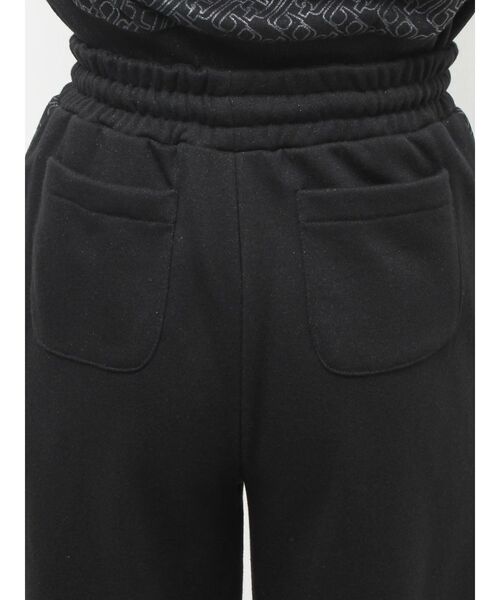 GYDA（ジェイダ）の「GG chain glitter print straightパンツ（スウェットパンツ・レディース・ブラック/グレー・FREE）」の22枚目の写真