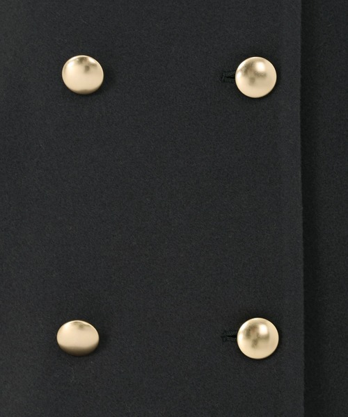 UNIVERVAL MUSE（ユニバーバル ミューズ）の「ラムウールメルトン_袖ファー取り外しコート（その他アウター・レディース・チャコールグレー/モカ・2）」の12枚目の写真