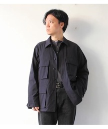 ATON】AIR VENTILE SHORT MODS COAT（ミリタリージャケット）｜ATON
