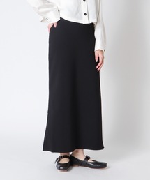 knit georgette fit long skirt(ニットジョーゼットフィットロングスカート)