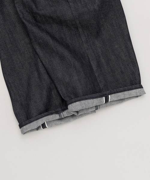 STILL BY HAND（スティルバイハンド）の「【STILL BY HAND】Deep tuck wide denim pants（デニムパンツ・メンズ・ネイビー・44/46）」の6枚目の写真