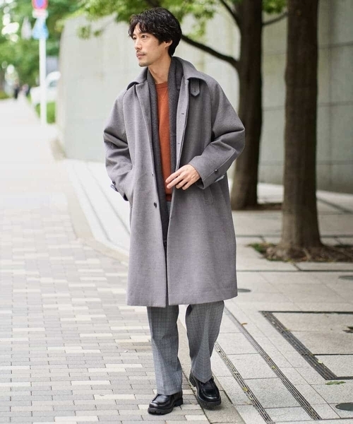 a.v.v（アーヴェヴェ）の「【イージーケア/毛玉になりにくい】LANATECチェックワンタックワイドイージースラックス【洗濯機で洗える/ストレッチ】（その他パンツ・メンズ・ライトグレー/ベージュ・48/46）」の14枚目の写真