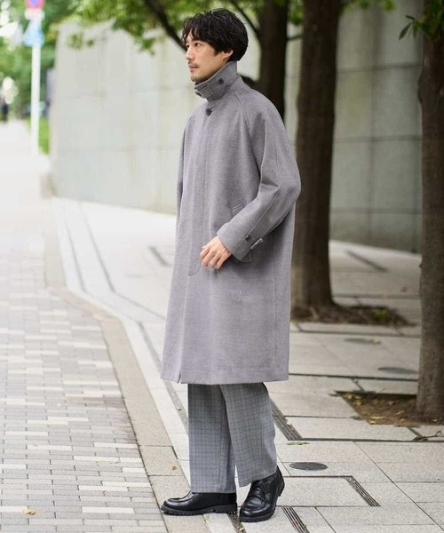 a.v.v（アーヴェヴェ）の「【イージーケア/毛玉になりにくい】LANATECチェックワンタックワイドイージースラックス【洗濯機で洗える/ストレッチ】（その他パンツ・メンズ・ライトグレー/ベージュ・48/46）」の15枚目の写真