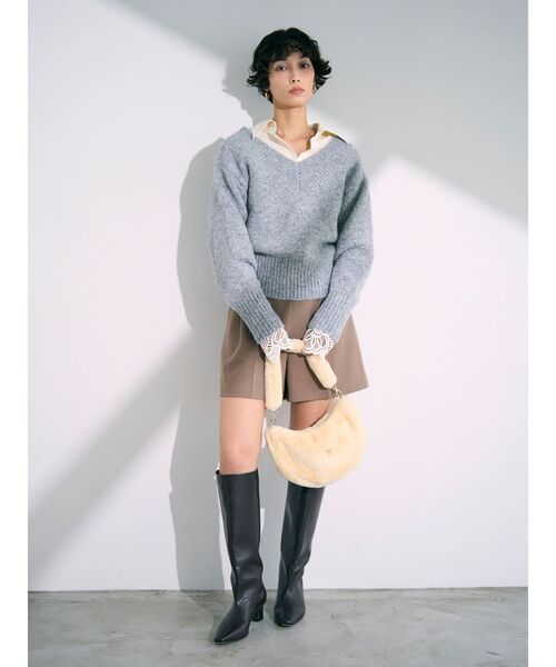 LAGUNAMOON(ラグナムーン)の「バイカラーベルトセットショートパンツ(その他パンツ・レディース・ブラック/モカ・SMALL/MEDIUM)」の12枚目の写真