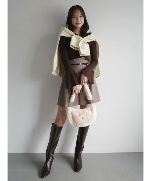 LAGUNAMOON(ラグナムーン)の「バイカラーベルトセットショートパンツ(その他パンツ・レディース・モカ/ブラック・SMALL/MEDIUM)」の17枚目の写真