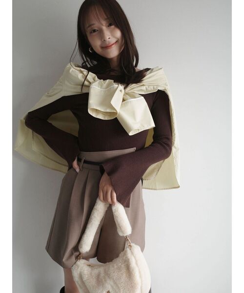 LAGUNAMOON(ラグナムーン)の「バイカラーベルトセットショートパンツ(その他パンツ・レディース・モカ/ブラック・SMALL/MEDIUM)」の18枚目の写真