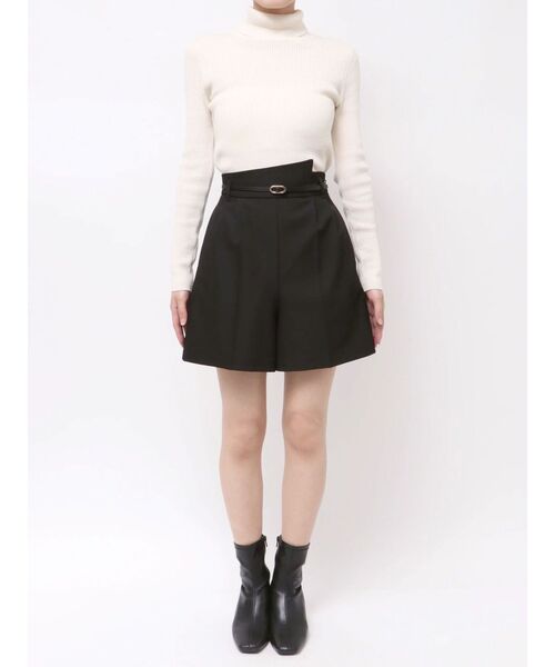 LAGUNAMOON(ラグナムーン)の「バイカラーベルトセットショートパンツ(その他パンツ・レディース・モカ/ブラック・SMALL/MEDIUM)」の3枚目の写真