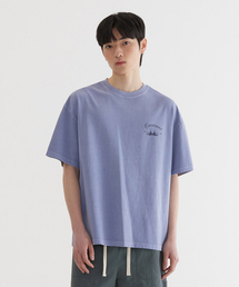 サーファーダインググラフィックTシャツパープル